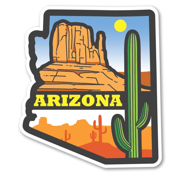 Arizona State Scene Acrylic Magnet